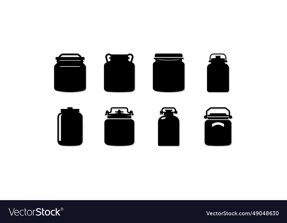 Essential canister icon collection for organized