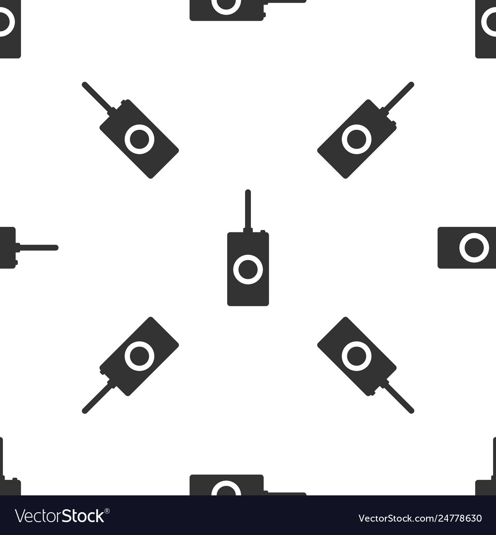 Grey remote control icon isolated seamless pattern
