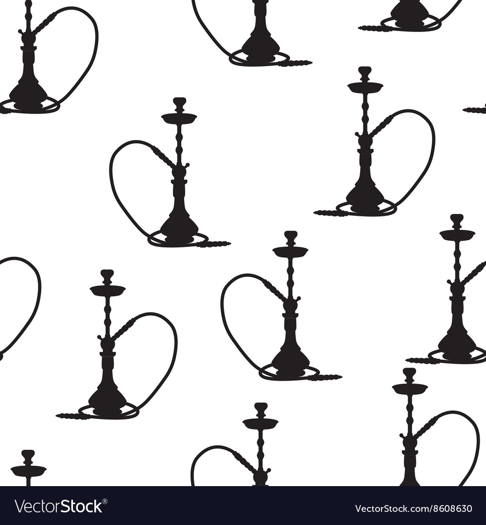 Hookah seamless pattern