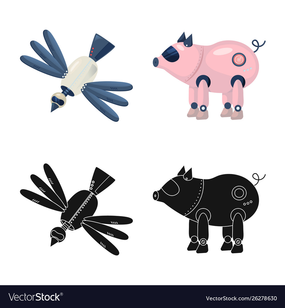Isolated object toy and science logo set