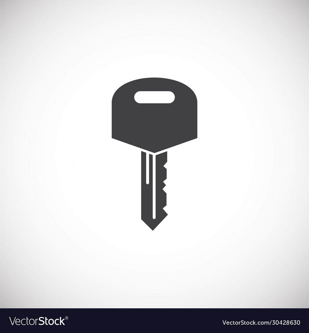 Key icon on background for graphic and web design vector image Key icon on background for graphic and web design