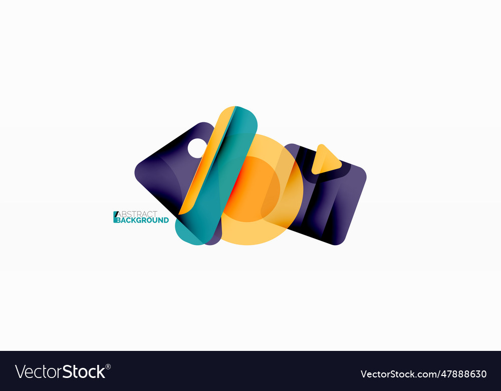 Line triangle square and circle primitive Vector Image Line triangle square and circle primitive