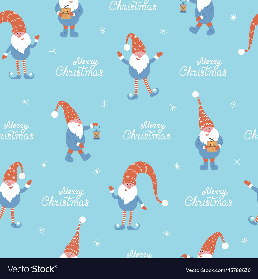 Merry Christmas Gnomes Pattern