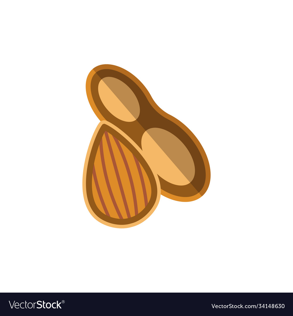 Nuts icon simple element from allergy collection Vector Image Nuts icon simple element from allergy collection