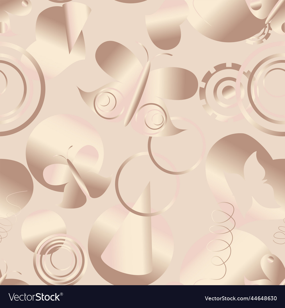Seamless pattern with red hearts circles vector image Seamless pattern with red hearts circles