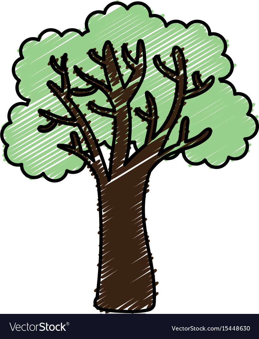 Tree plant isolated icon