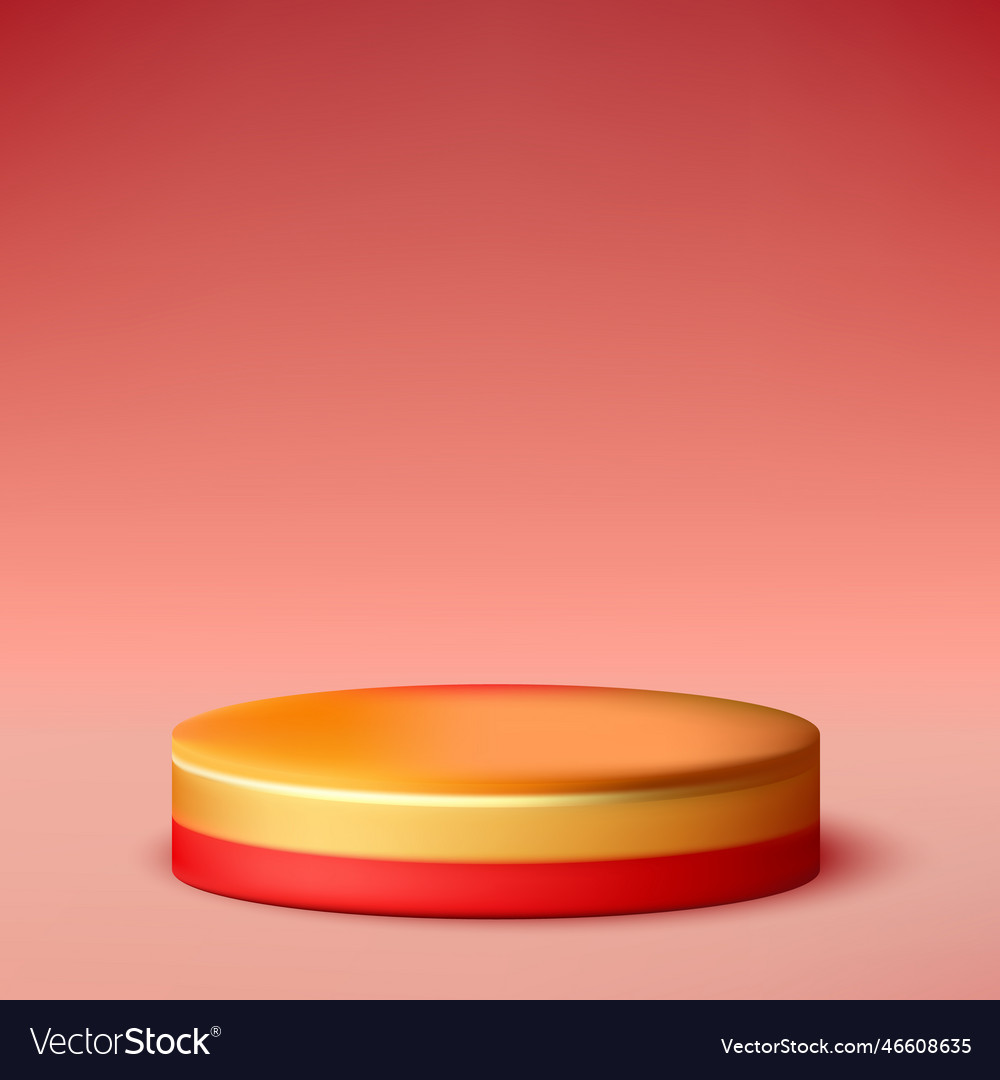 Abstract 3d render of product placement shape