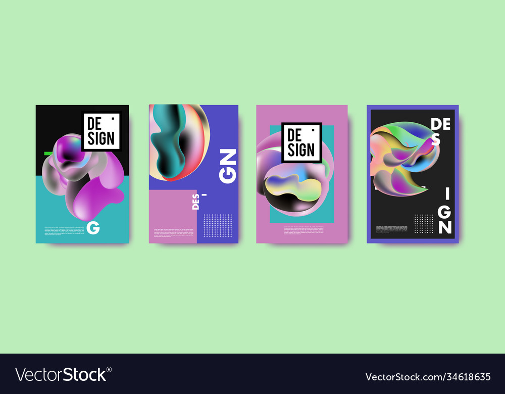 Abstract colorful liquid and fluid pattern
