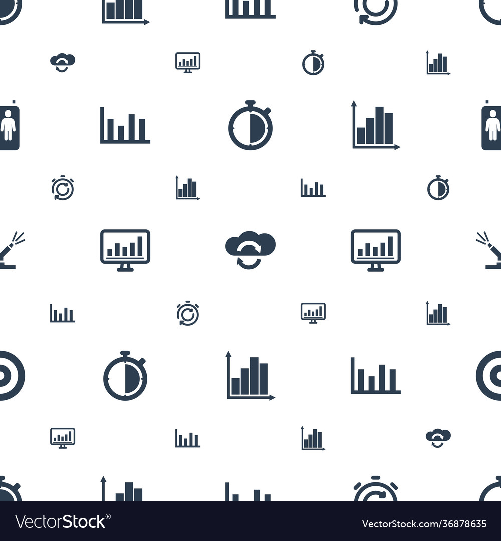 Arrow icons pattern seamless white background vector image Arrow icons pattern seamless white background