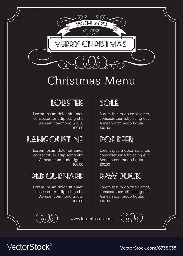 christmas food menu on chalk board christmas chalk board menu board
