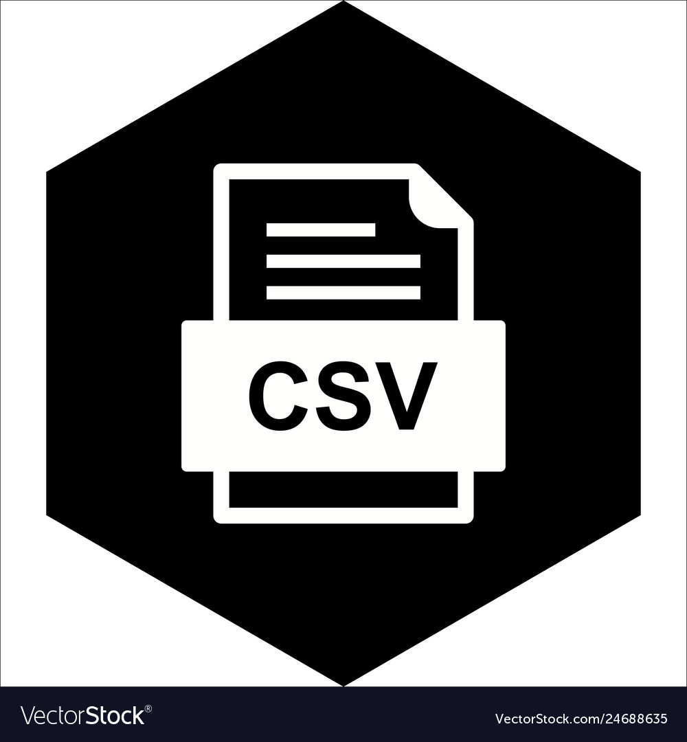 Csv file document icon