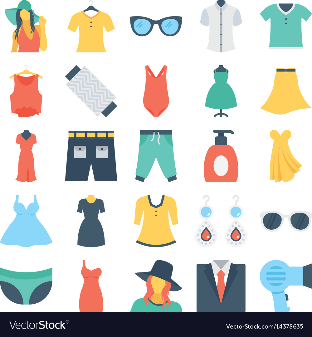 fashion-and-clothes-colored-icons-6-royalty-free-vector