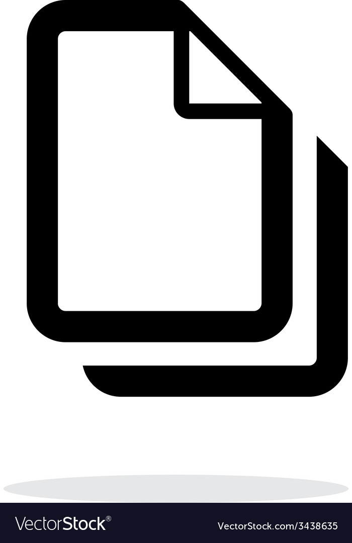 Files icon on white background
