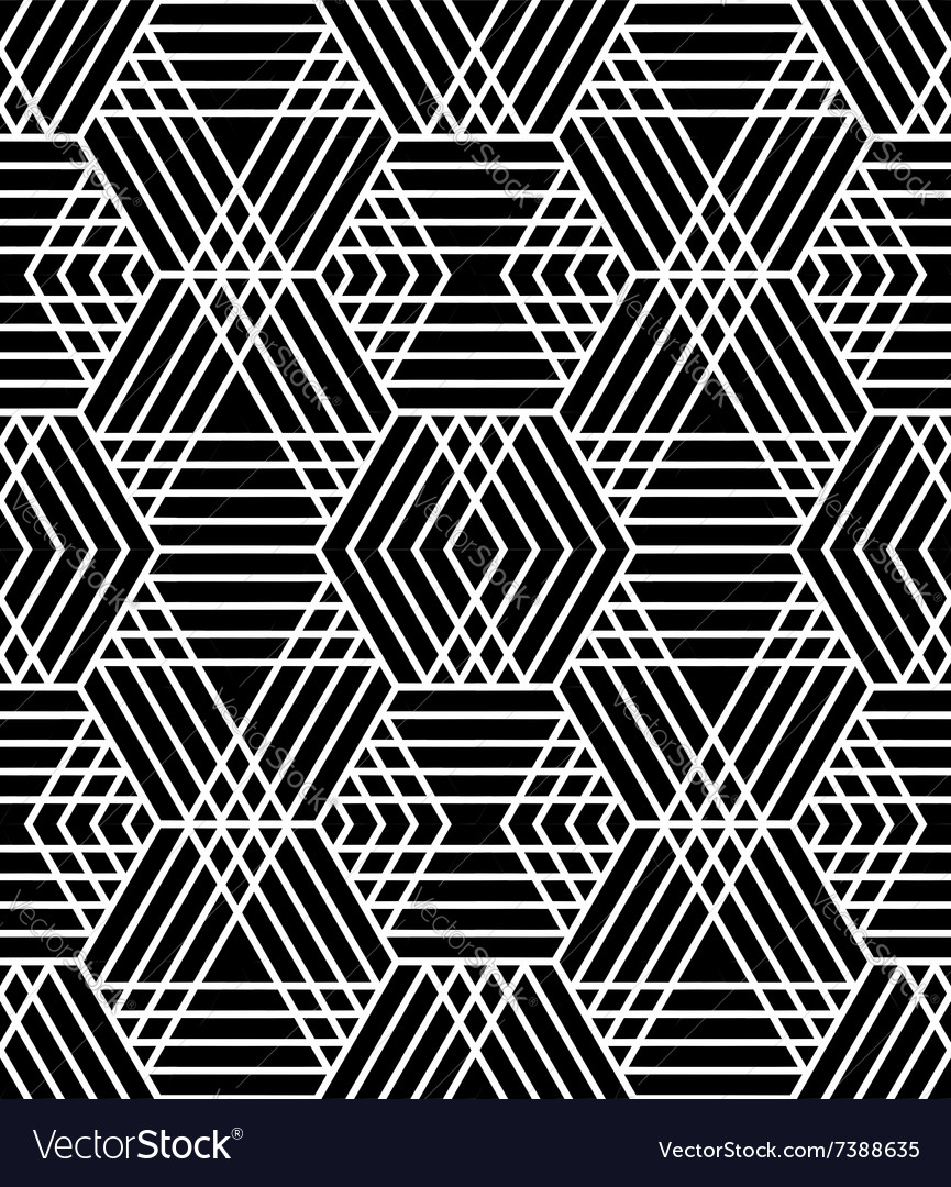 Geometric Diamond Hexagon Pattern