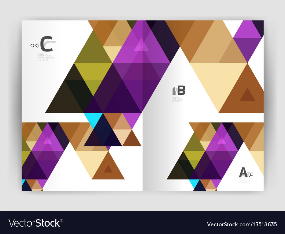 Geometric Triangle Print Template