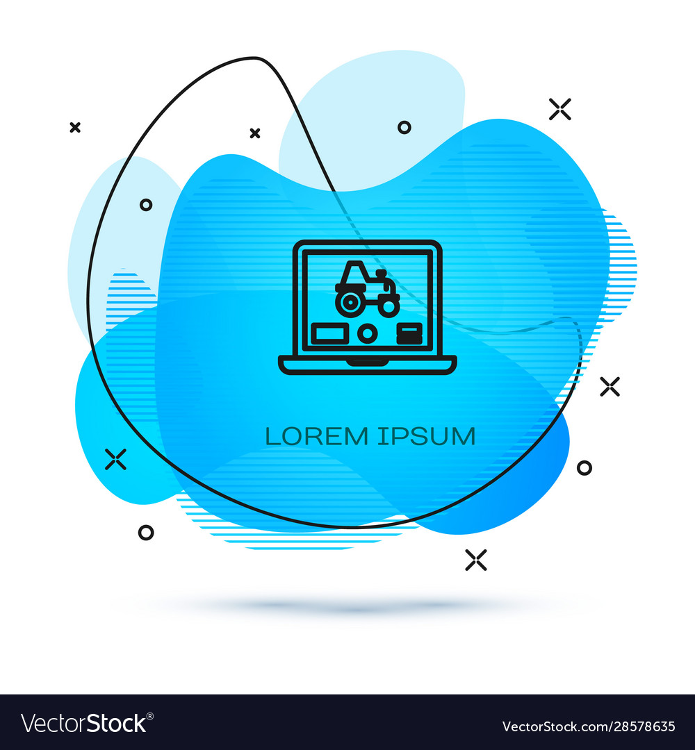 Line laptop application for control a autonomous