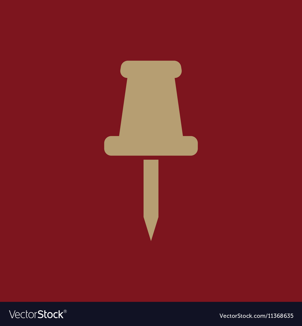 Push pin icon memo and note attachment