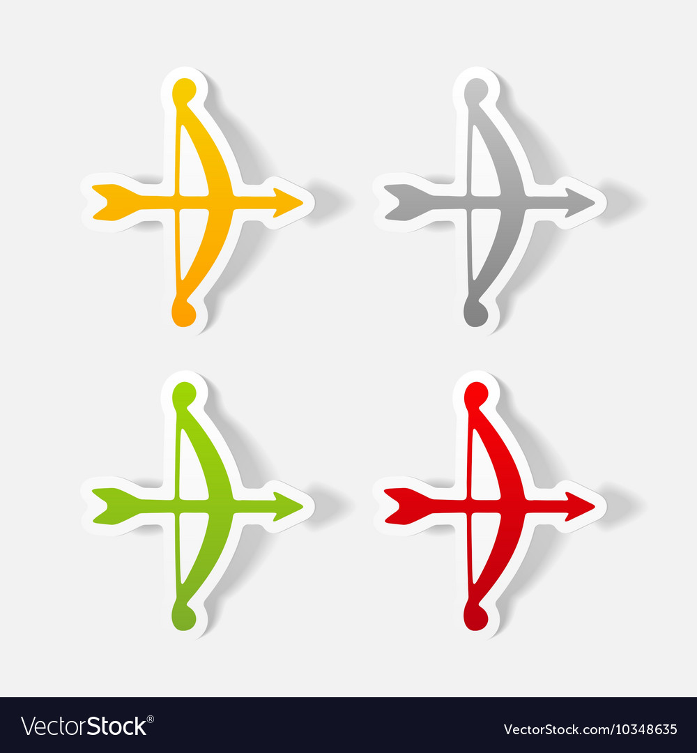 Realistic design element archery