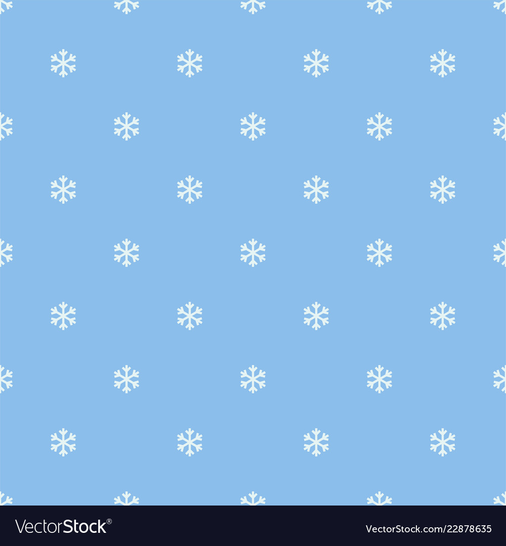 Seamless snowflakes pattern background vector image Seamless snowflakes pattern background