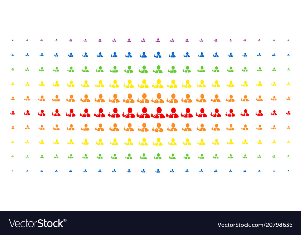 Smoking detective spectrum halftone array