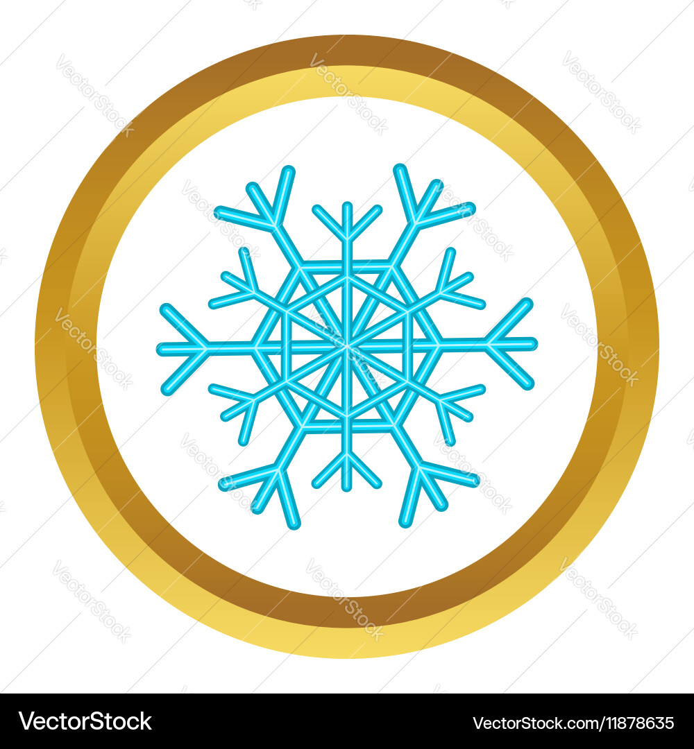 Snowflake icon Royalty Free Vector Image - VectorStock