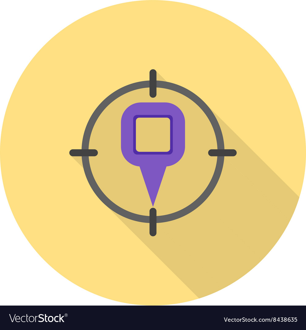 Target location i Royalty Free Vector Image VectorStock