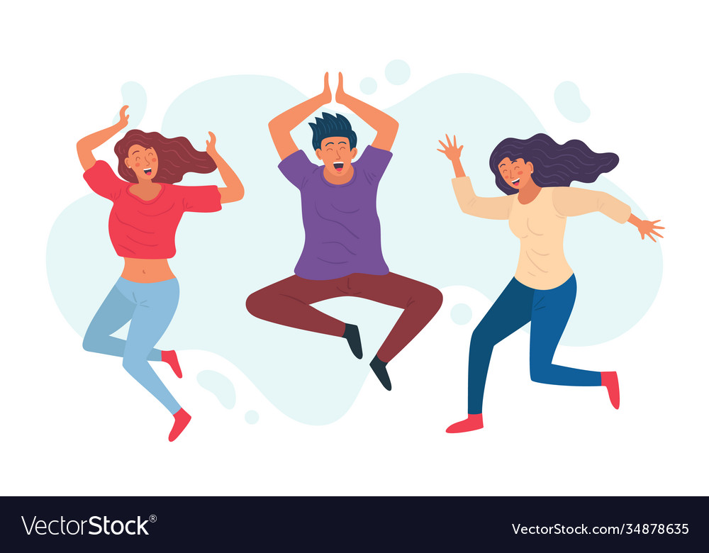 Young people group Royalty Free Vector Image - VectorStock