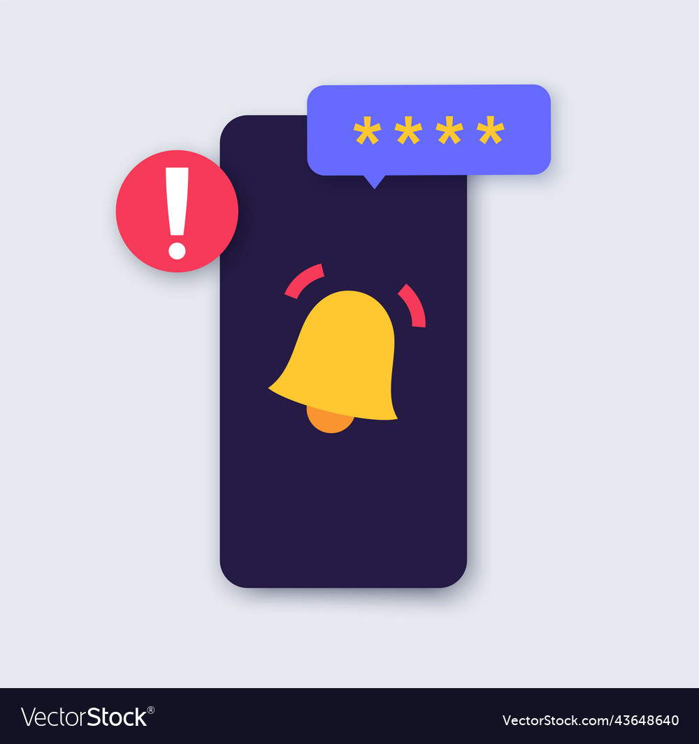 Access denied notification vector image Access denied notification