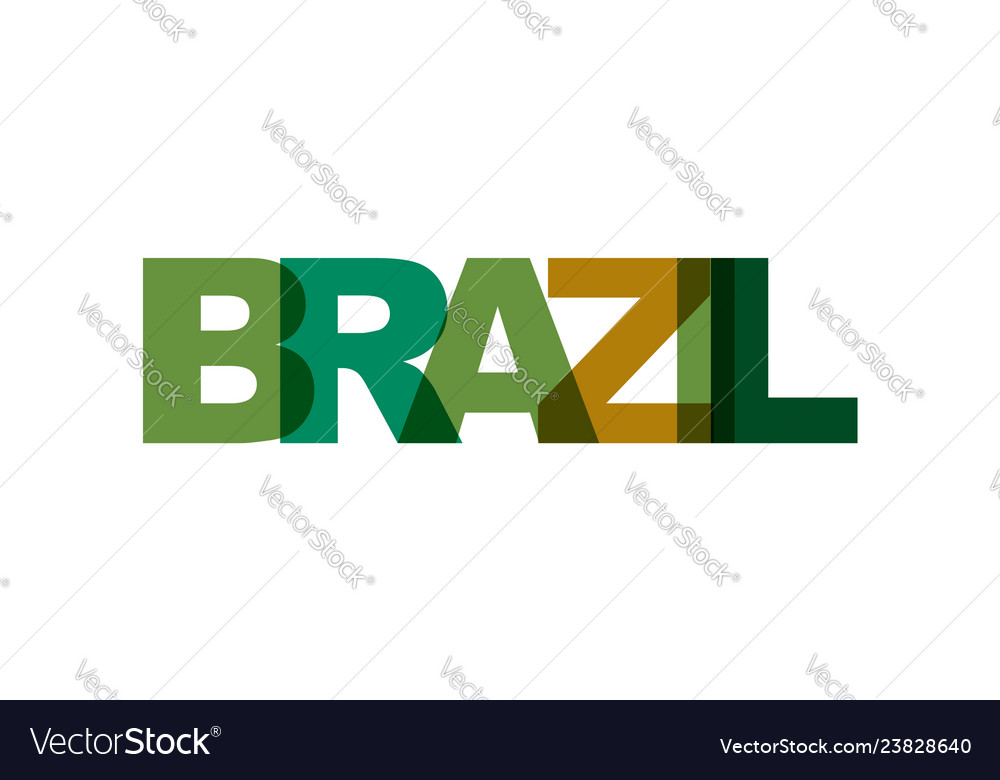 Brazil phrase overlap color no transparency
