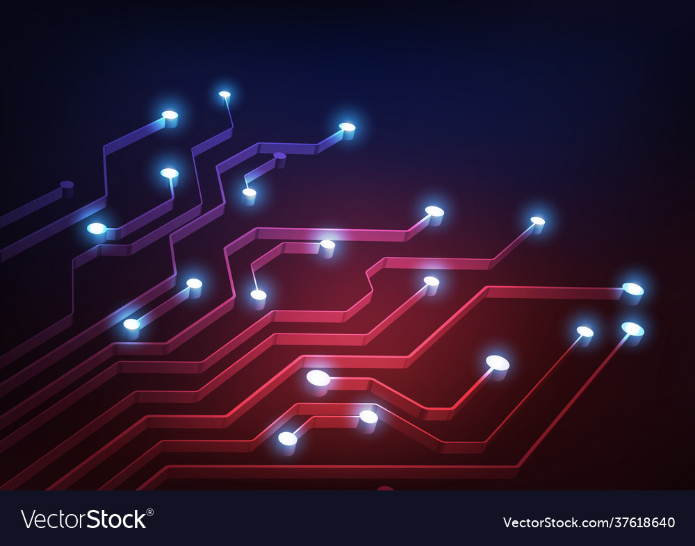 Circuit technology background with hi-tech digital vector image Circuit technology background with hi-tech digital