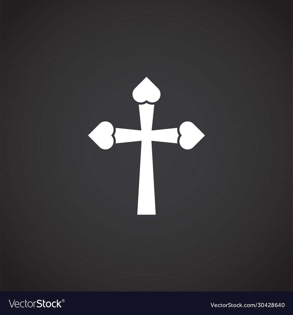 Cross icon on background for graphic and web