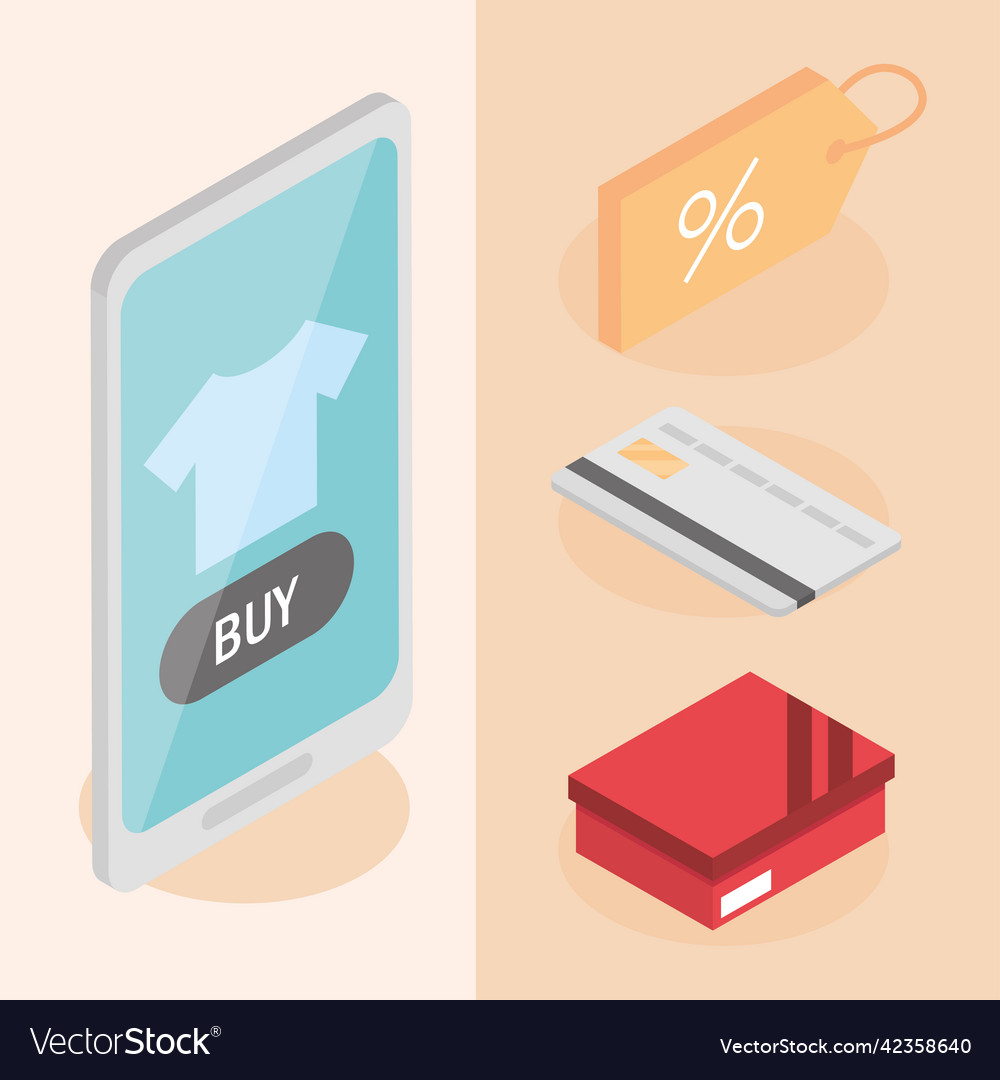 Ecommerce Shopping Online Royalty Free Vector Image