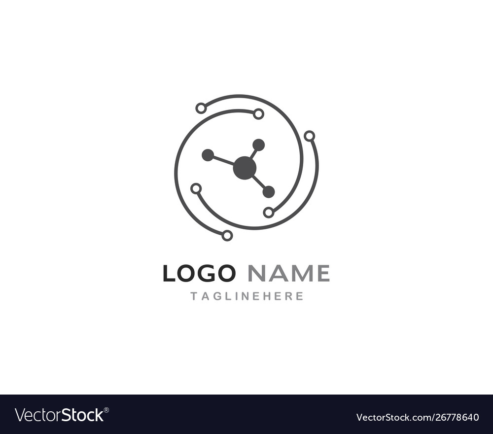 Global tech logo Royalty Free Vector Image - VectorStock