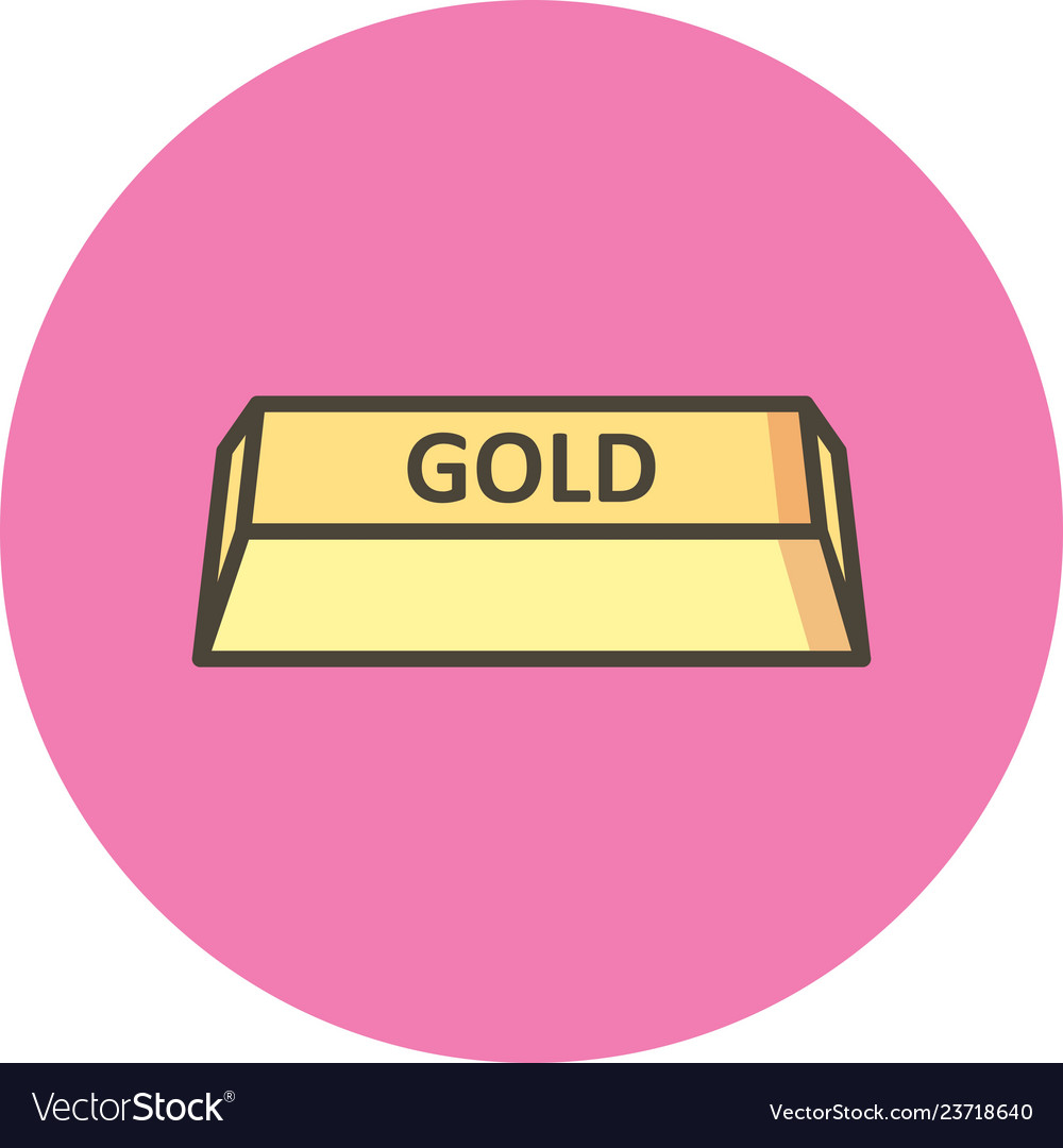 Gold icon Royalty Free Vector Image - VectorStock