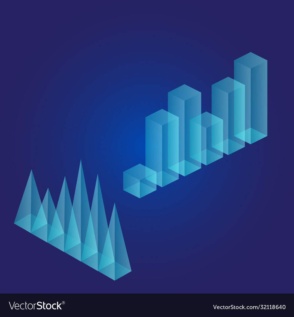Infographic elements statistic data vector image Infographic elements statistic data