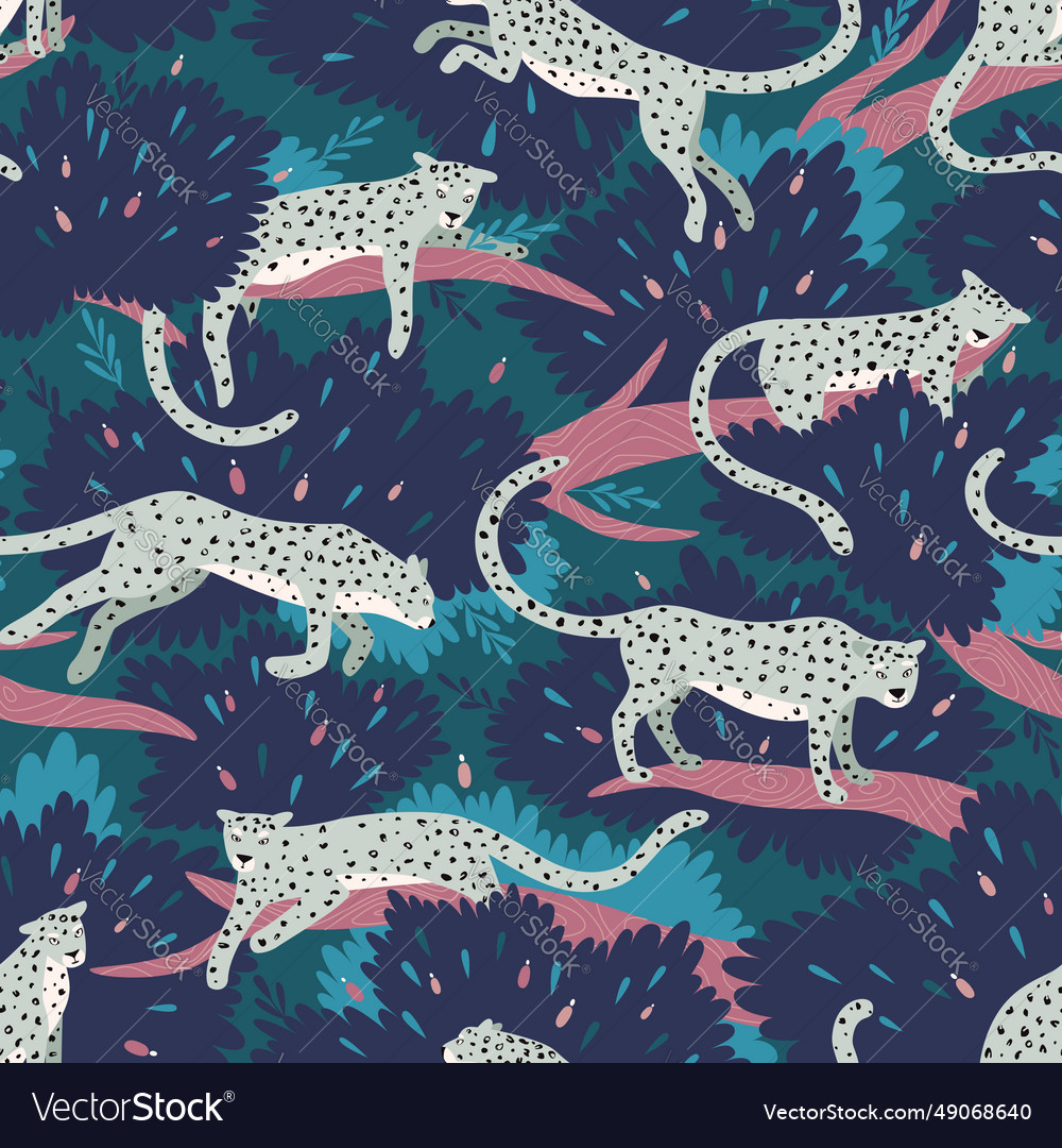 Seamless pattern on a dark background Vector Image Seamless pattern on a dark background