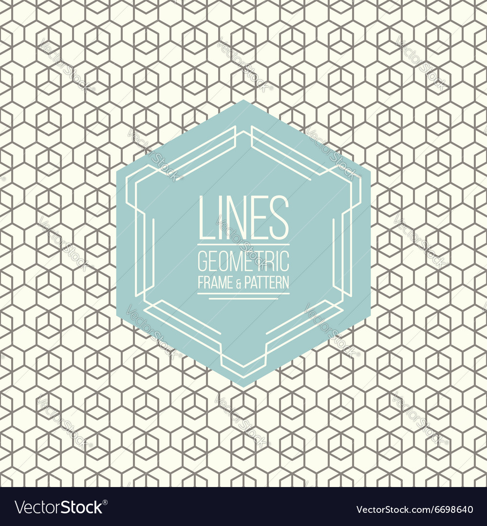 Set of line pattern and linear frame