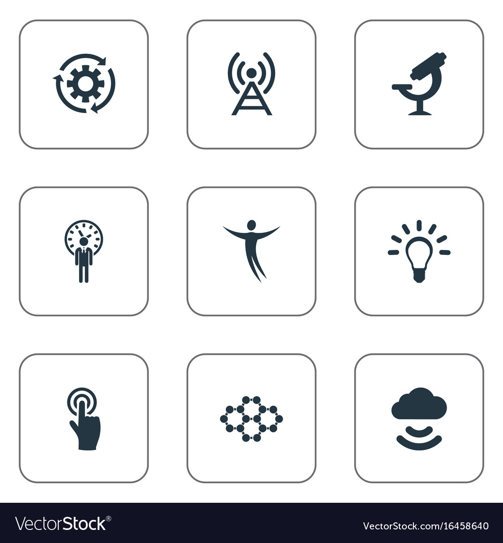 Set of simple invention icons