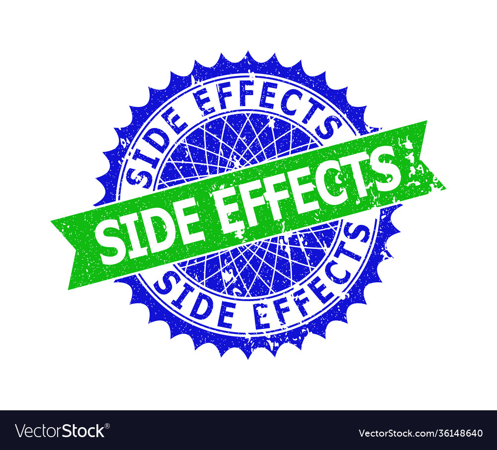 Side effects bicolor rosette corroded stamp seal