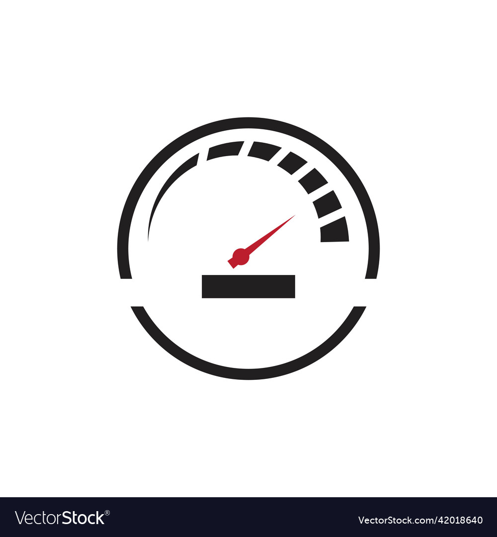 Speedo meter logo Royalty Free Vector Image - VectorStock