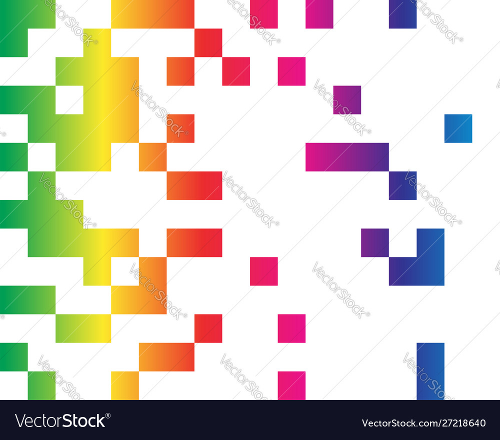 Squares pixelated block pixels random mosaic vector image Squares pixelated block pixels random mosaic