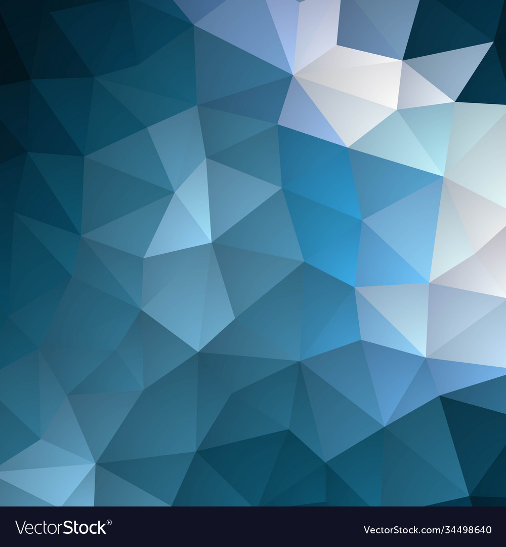 Triangular Blue Abstract Background Template Vector Image