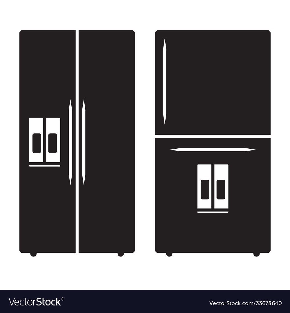 Whirlpool Kühlschrank oder Kühlschrank flache Ikone vector image Whirlpool Kühlschrank oder Kühlschrank flache Ikone