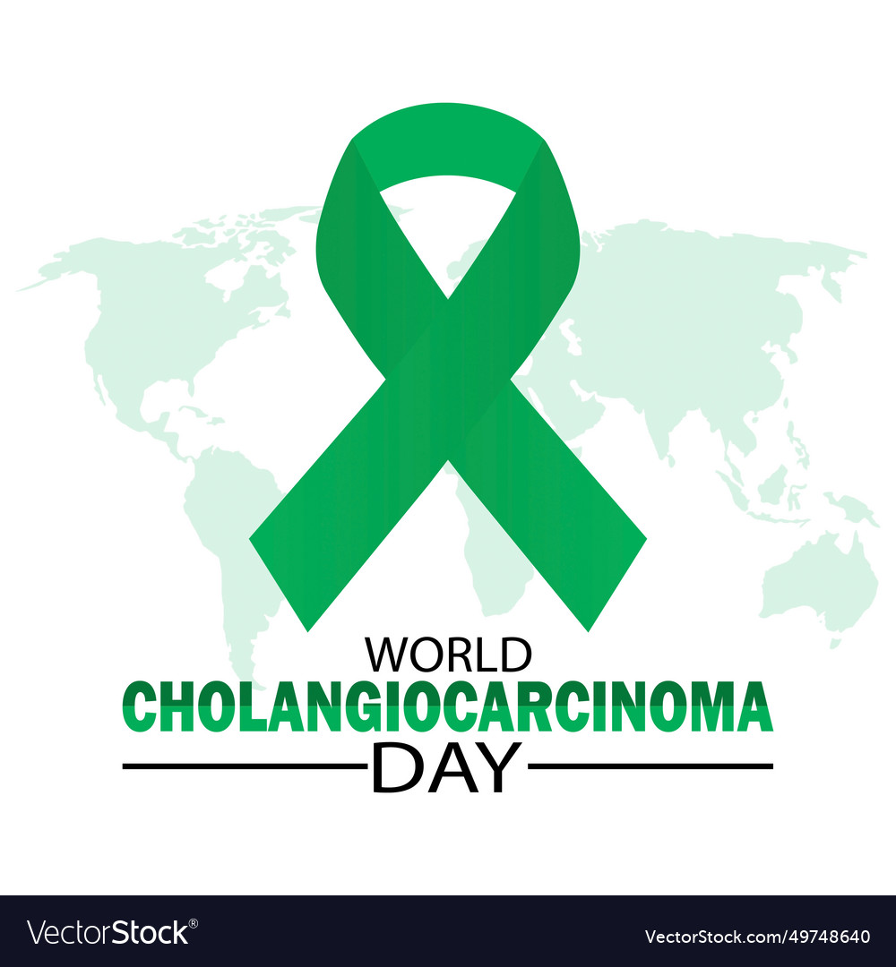 World cholangiocarcinoma day Royalty Free Vector Image