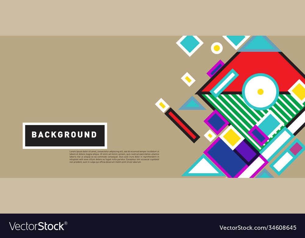 Abstract colorful rectangle background for banner