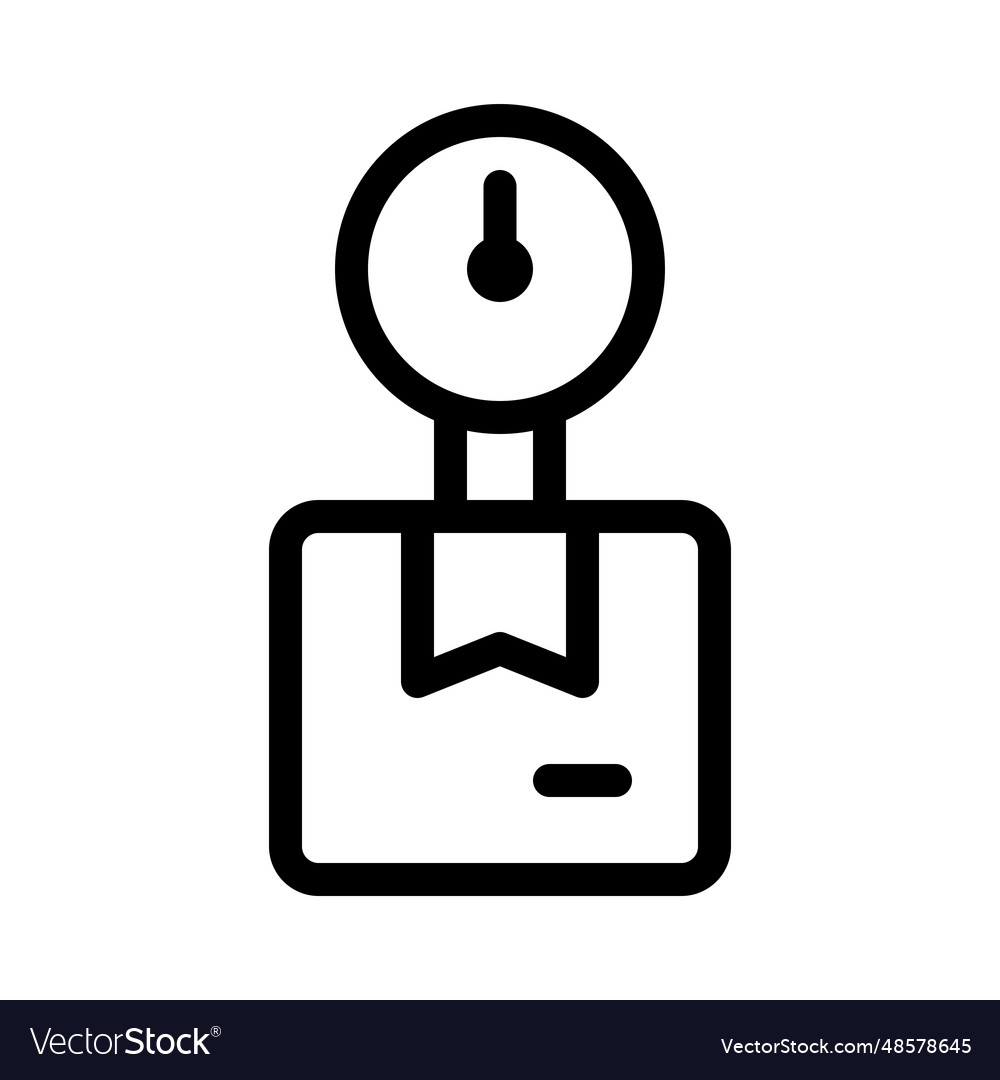 Balance or weigh scale for measuring Royalty Free Vector