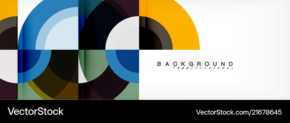 Circular geometric abstract background Royalty Free Vector