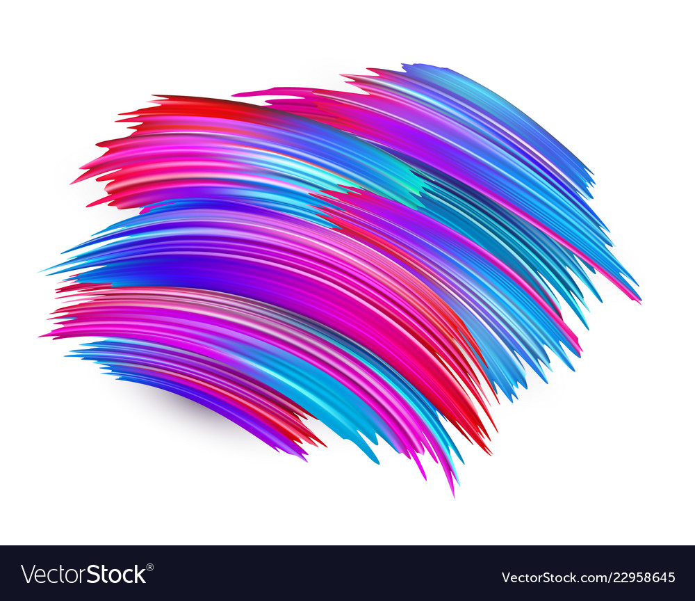 Colorful Watercolor Brush Stroke On Transparent Background PNG Similar ...