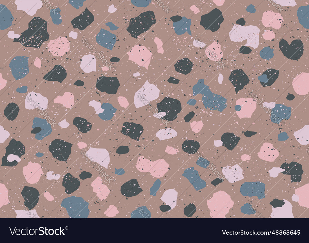 Colorful pattern with terrazzo texture