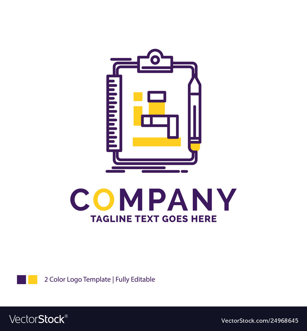 Company name logo design for algorithm process vector image Company name logo design for algorithm process